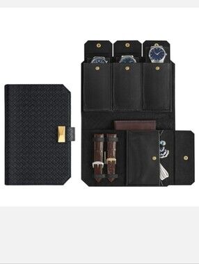 SONGMICS HOME RONNE 3 Watch Travel Case Organizer